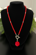 Red Coral Necklace & Pendant