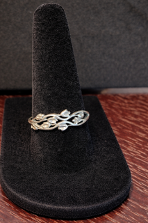 Sterling Silver Leaf Ring