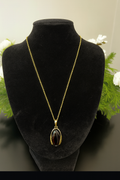Gold Vermeil Necklace & Amber Pendant