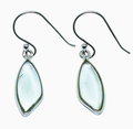 Green Amethyst dangle earrings