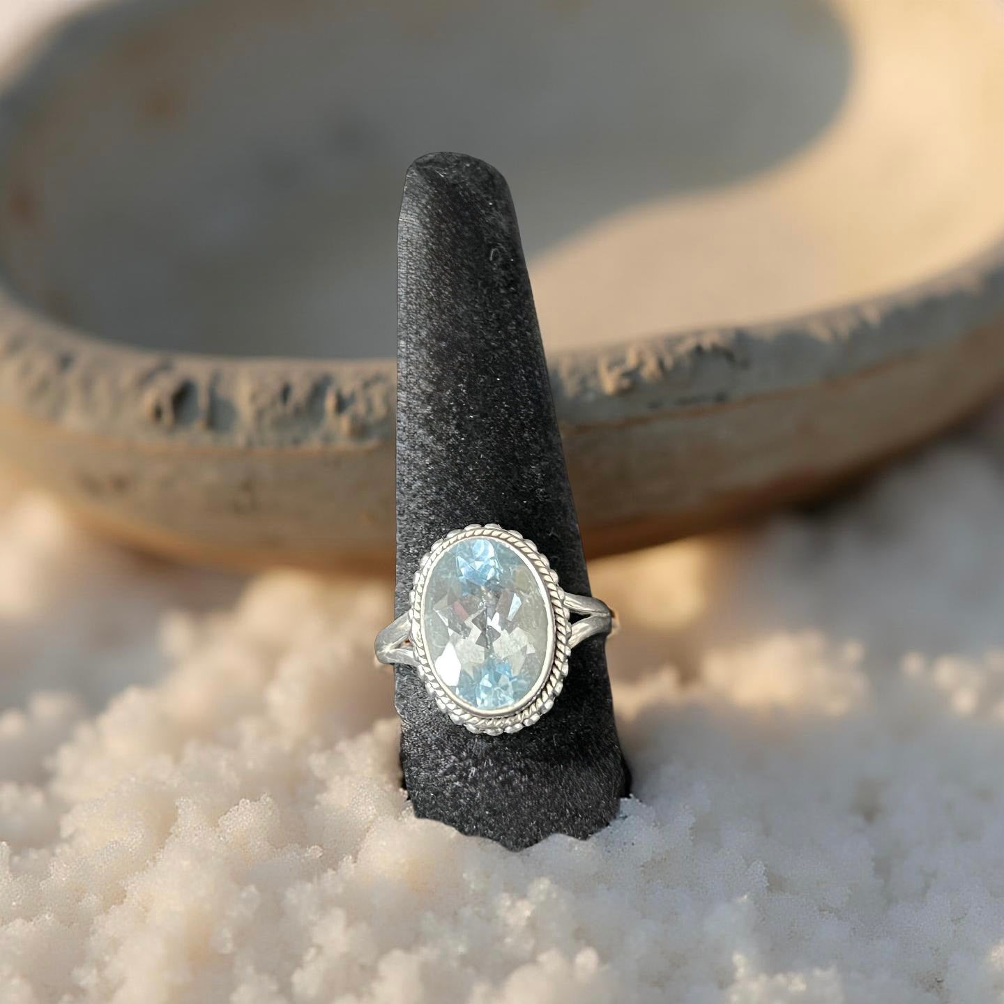 Blue Topaz Ring