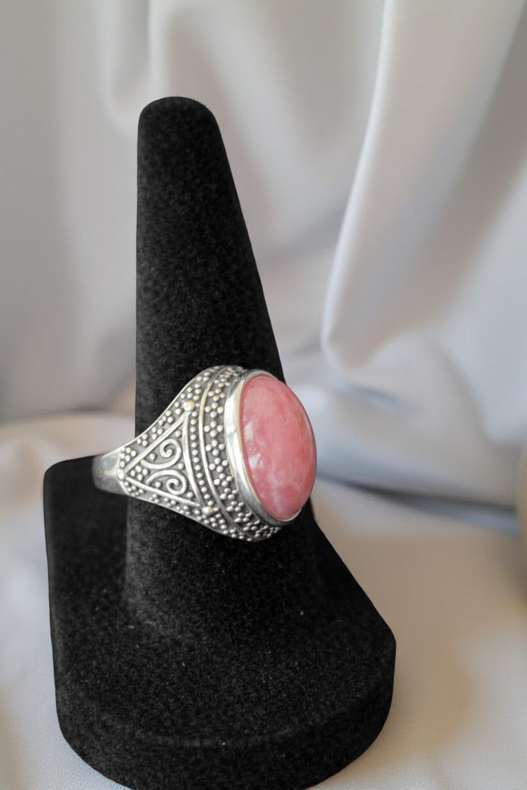 Rhodochrosite Ring