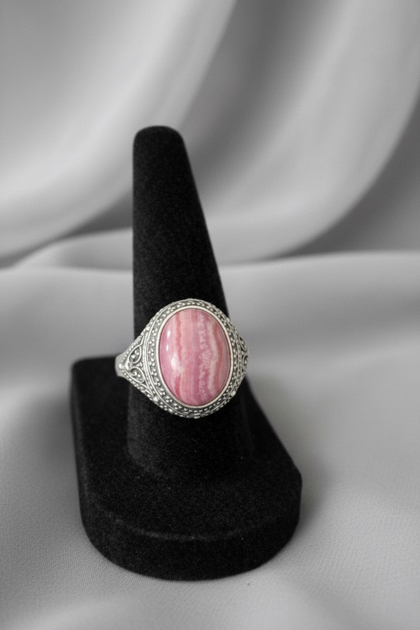 Rhodochrosite Ring