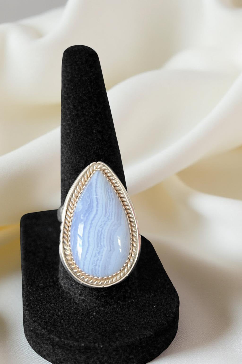 Blue Lace Agate Ring