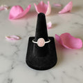 Pink Opal flat stacker Ring