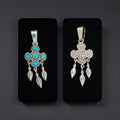 Native American Pendant stamped QTC